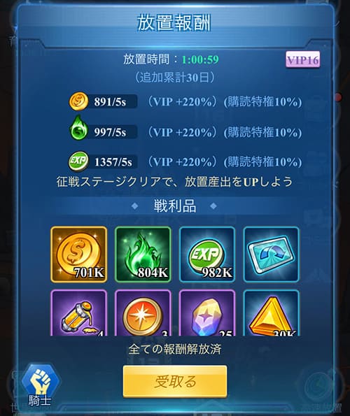 放置収益
